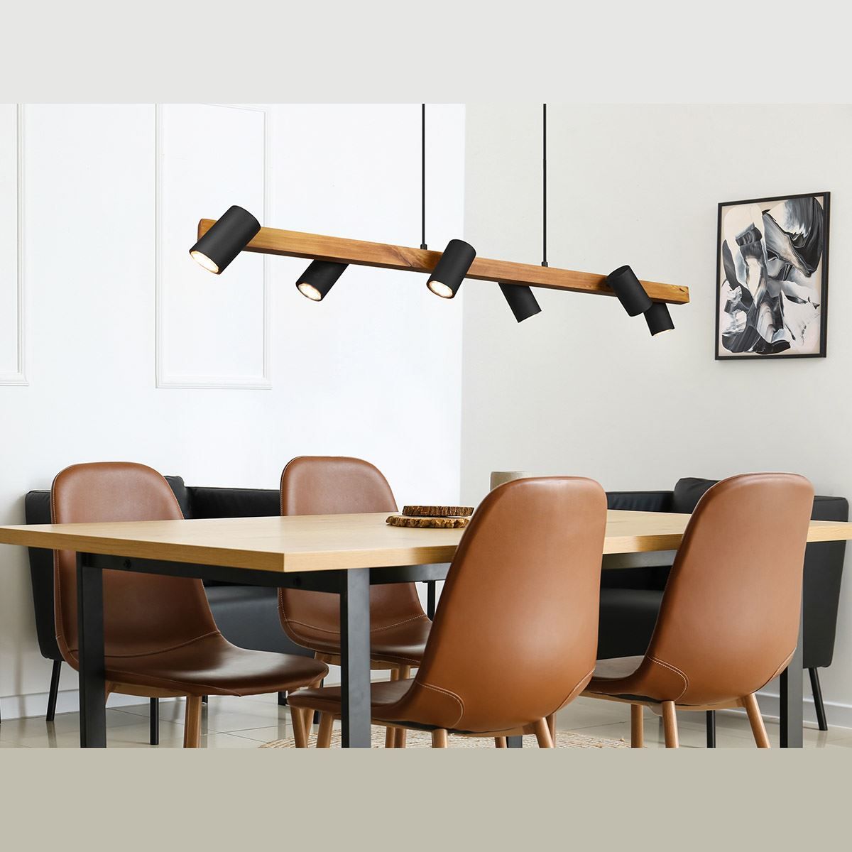 Lampadari & plafoniere: Pendelleuchte, Holz, Schwarz, Braun – Nuovo (secondo la descrizione) da Kreuzlingen venduto da Smart-Light 2