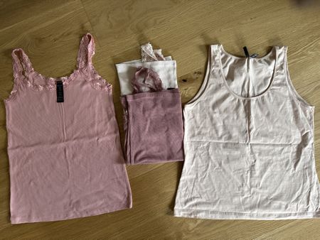 4 Träger-Tops / Achselshirts L/XL