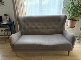 Sofa 2,5-plätzig in hellbraun