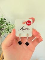 Paire de boucles d'oreilles Lovisa - Noir - Neuves 💎
