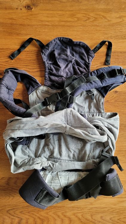 Baby Carrier Emeibaby Gris Mochila De Porteo Emeibaby Gris Y Negra