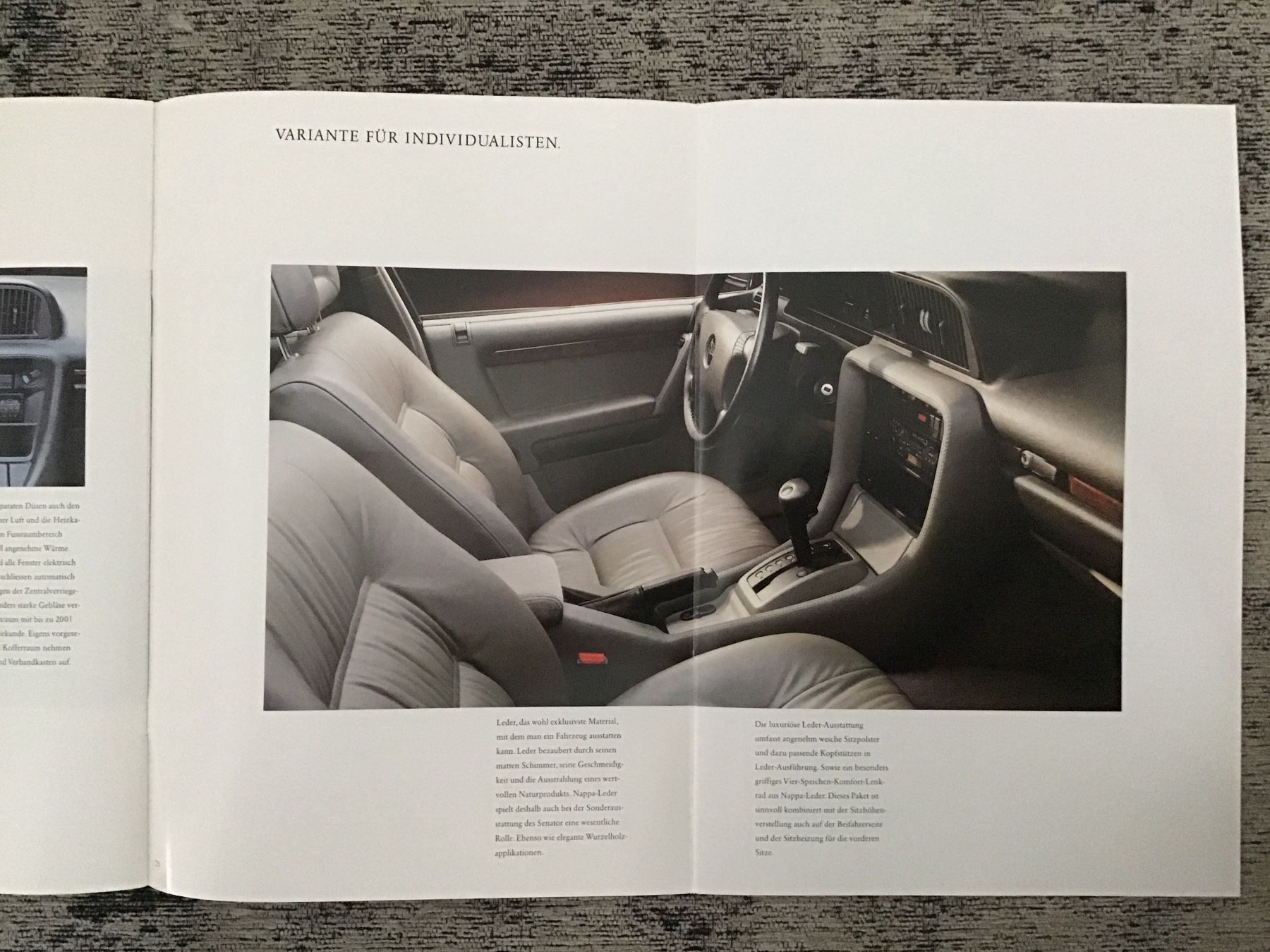 Opel Documenti: Opel Senator Verkaufsprospekt 1991 – Usato da Scherzingen venduto da Starseller62 6