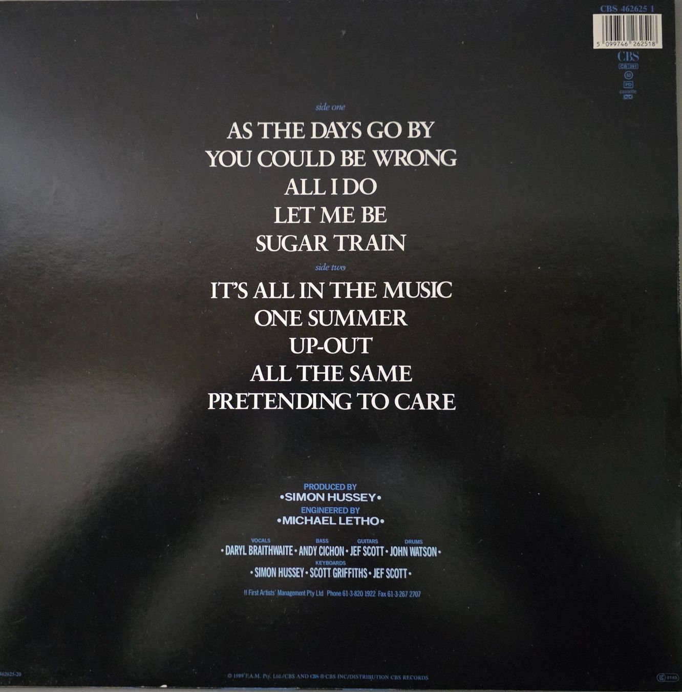 Dischi in vinile: Daryl Braithwaite LP – Edge – Usato da Root venduto da atelier22 1