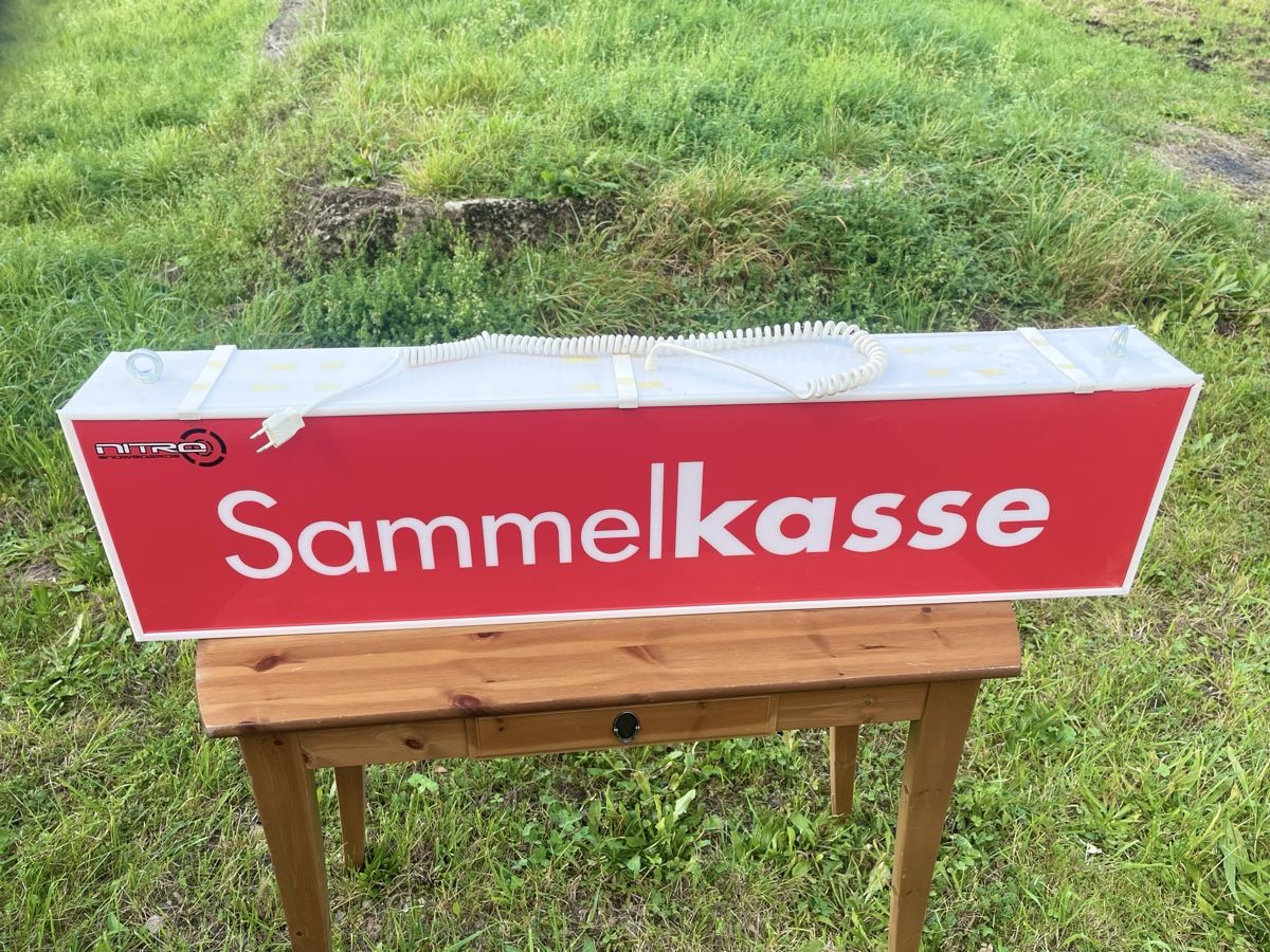 Lampade: Sammelkasse Nitro, Leuchtreklame – Difettoso da Heimenhausen venduto da Bufnof 1