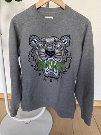 KENZO Pullover grau, XS (oversized), Top Zustand