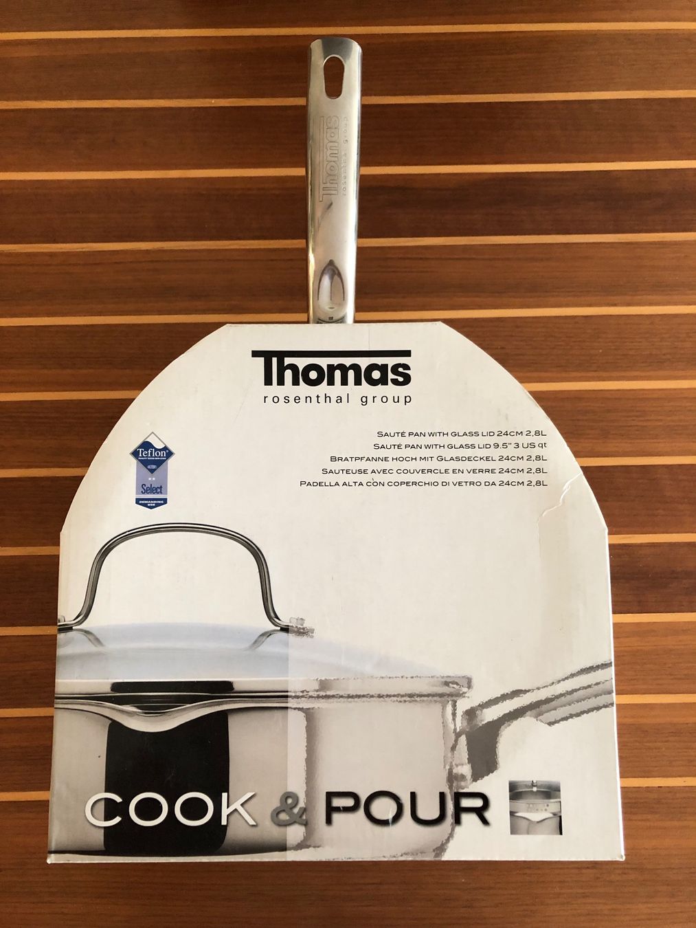 Thomas Pentole: Kochtopf/Pfanne Thomas Rosenthal mit Glasdeckel – Usato da Männedorf venduto da liebfux