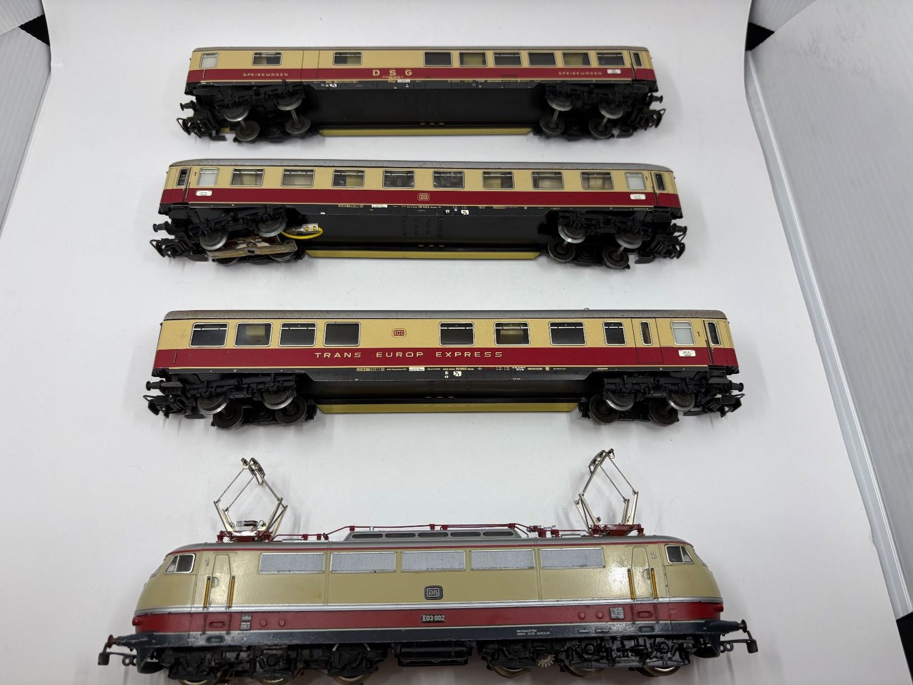 Märklin Modellini di ferrovie: Märklin DB-TEE Zugset ca. 1970 H0 – Usato da Forch venduto da Hanimann-Robinson
