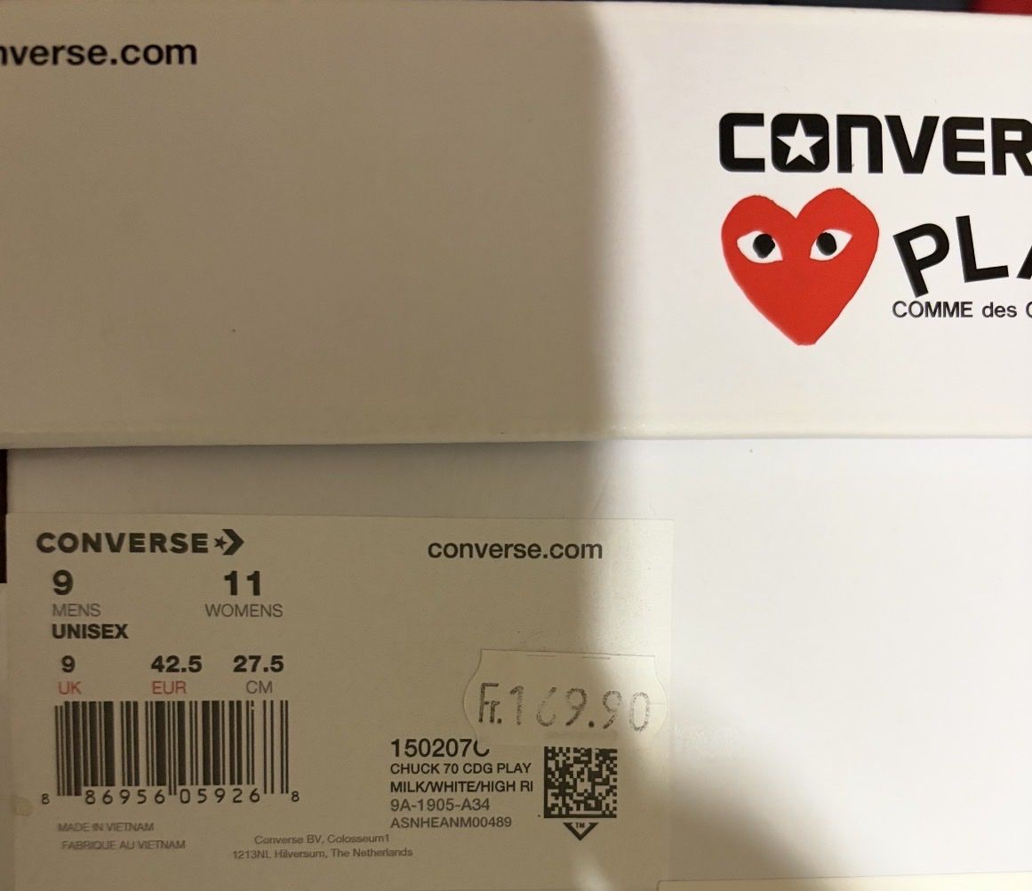 Comme Des Garcons Scarpe da uomo: Baskets Converse ‘Comme des garçons’ – Usato da Les Bois venduto da Yonath 1