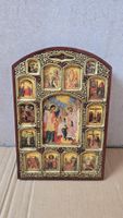 Byzantinische Ikone, traditionell, Top Zustand, Holz 21x30.5