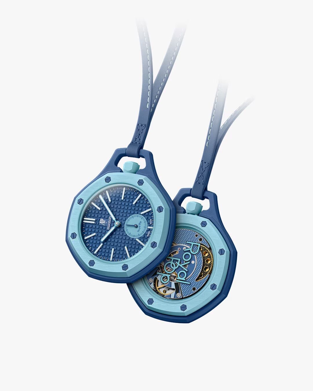 Swatch Uhren: Bracelet polymère bleu ciel+déployante pour Royal Pop LAN BA – Neu (gemäss Beschreibung) aus Mont-sur-Lausanne von vmi_ym5l 5