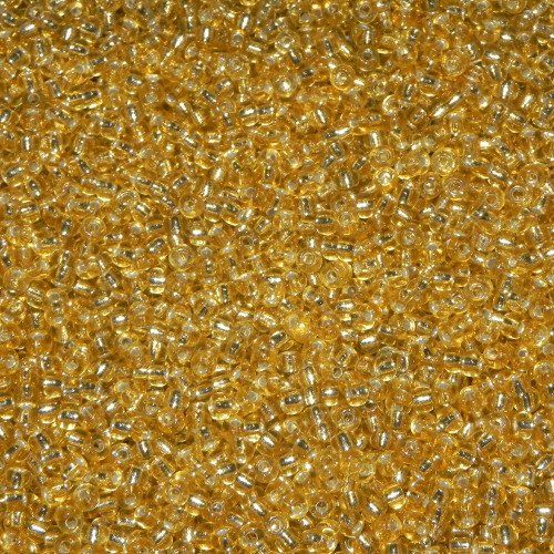 Perle (finte): Saatperlen Miyuki Gold Silver Lined 3mm – Nuovo e nell'imballaggio originale da Klingnau venduto da SilberwindArt