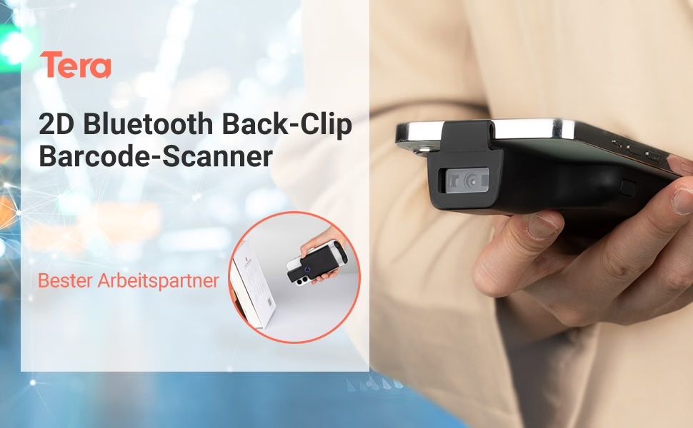 Scanner: Barcode-Scanner Tragbarer Rückclip Wireless Drahtlos – Nuovo (secondo la descrizione) da Bülach venduto da RockBottomOffTheRamp 3