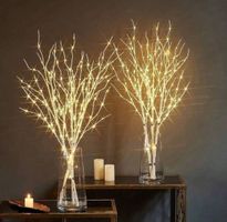 LED-Birkenzweige, 2er Set, warmes Licht