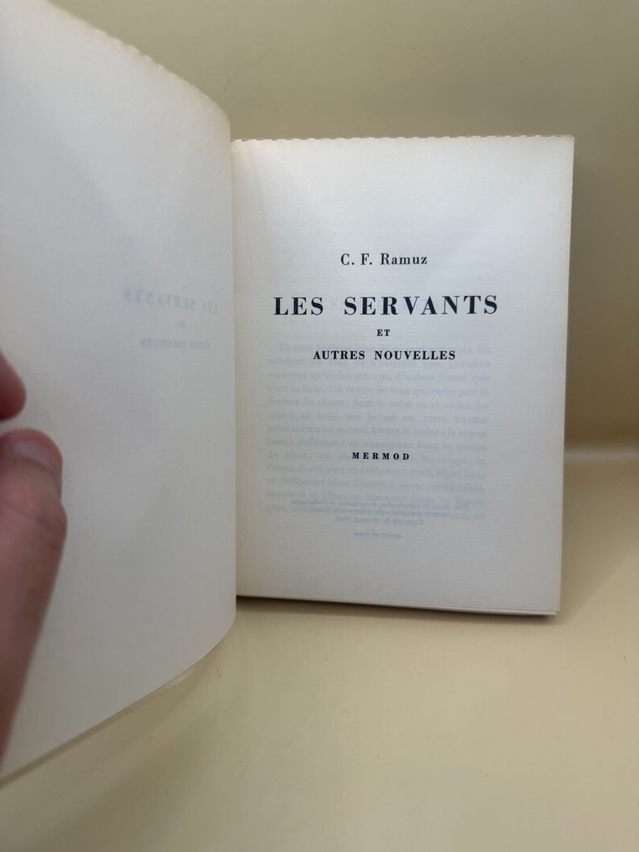 Bücher: C.F. Ramuz Les Servants EO 1946 N°1709 Mermod – Gebraucht aus Genève von sho_67qj 3
