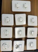 Interrupteurs blancs / Weißer Drucktaster / Lot (10x)