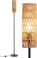 Stehlampe Wohnzimmer LED Stehleuchte Lampenschirm gewebtem