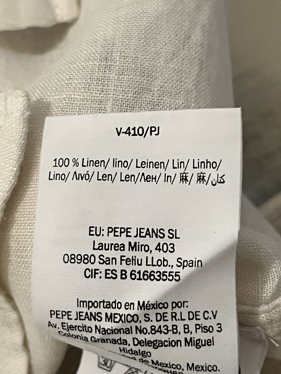 Pepe Jeans Camicette: Chemise en lin PEPE JEANS – Usato da Lausanne venduto da micou47 4