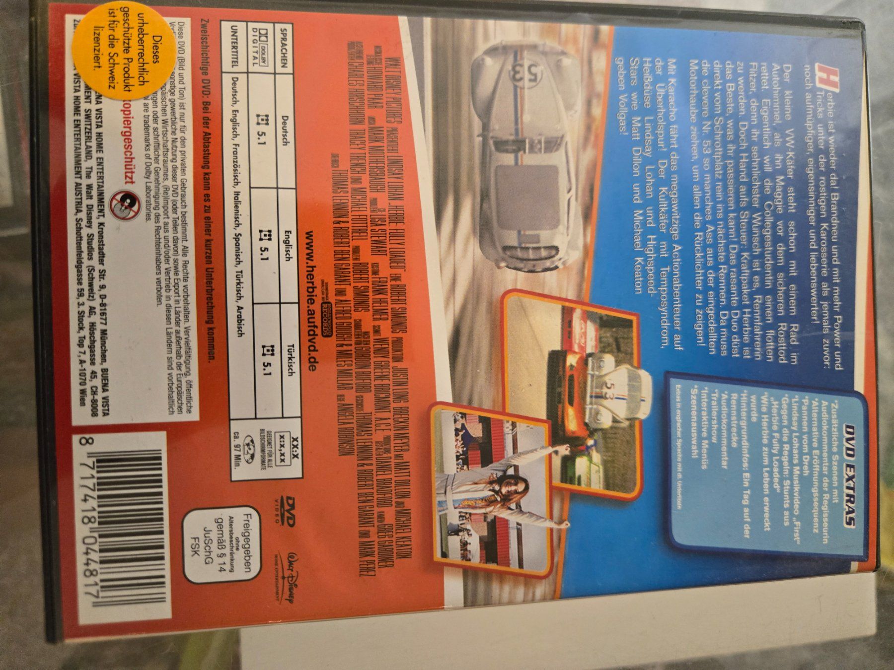Tutti i DVDs: Herbie Fully Loaded DVD – Usato da Bussigny venduto da Kfdlt 1
