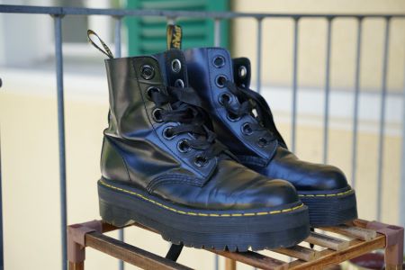 🖤 Dr. Martens Molly Leder-Boots, Grösse 41 – mit Plateau 🖤