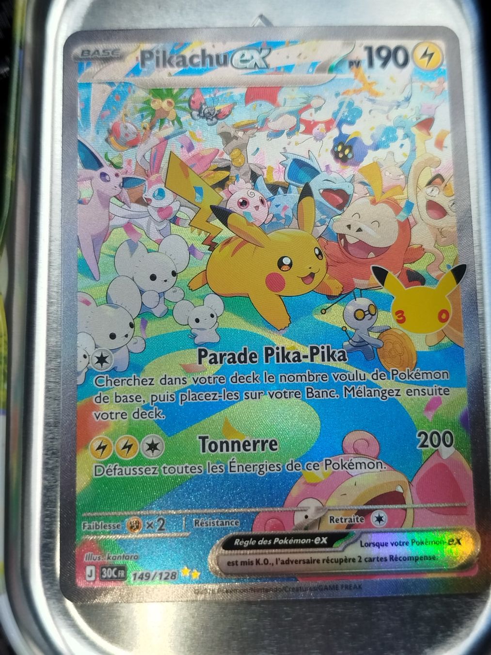 Carte Pokémon Pikachu ex 149/128 (Neu und originalverpackt) in Aigle ...