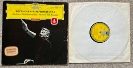 SIGNIERTE LP Beethoven Karajan Symphonie Nr. 4  ♪ GEWASCHEN