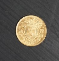 Goldvreneli 20 Franken Jahrgang 1907