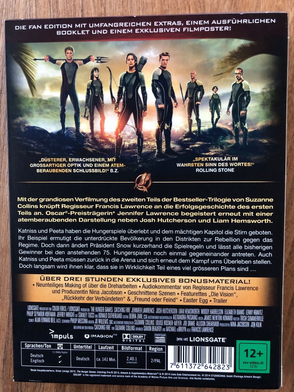Tutti i DVDs: DVD Catching Fire - Die Tribute von Panem – Usato da Belp venduto da brb66 1