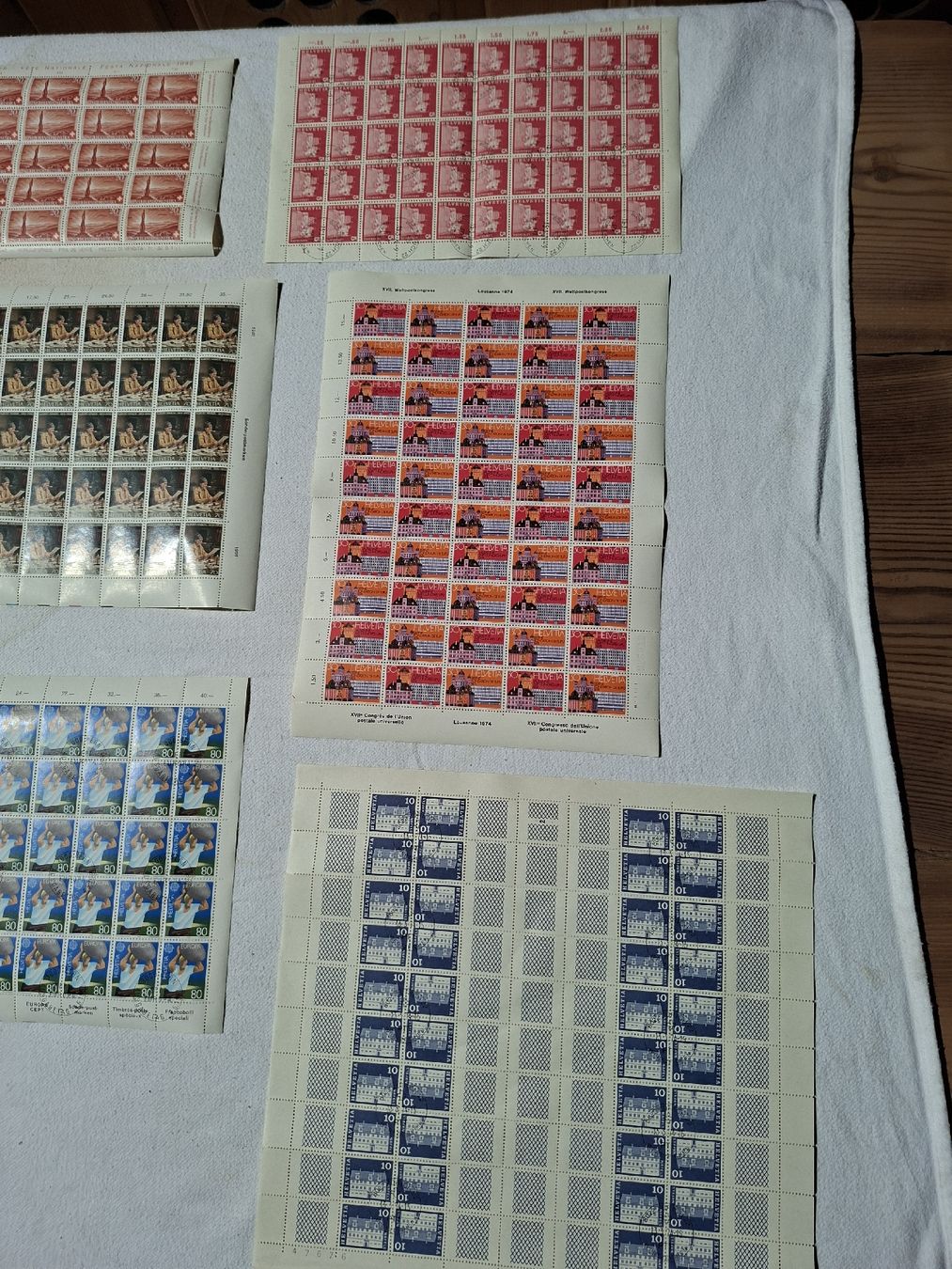 Tutti i francobolli: 10 Bogen/Teilbogen mit Ersttag Stempel – Nuovo (secondo la descrizione) da Masein venduto da Vintagericcardo 3
