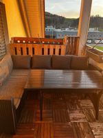 Rattan Garten Lounge Set mit Tisch