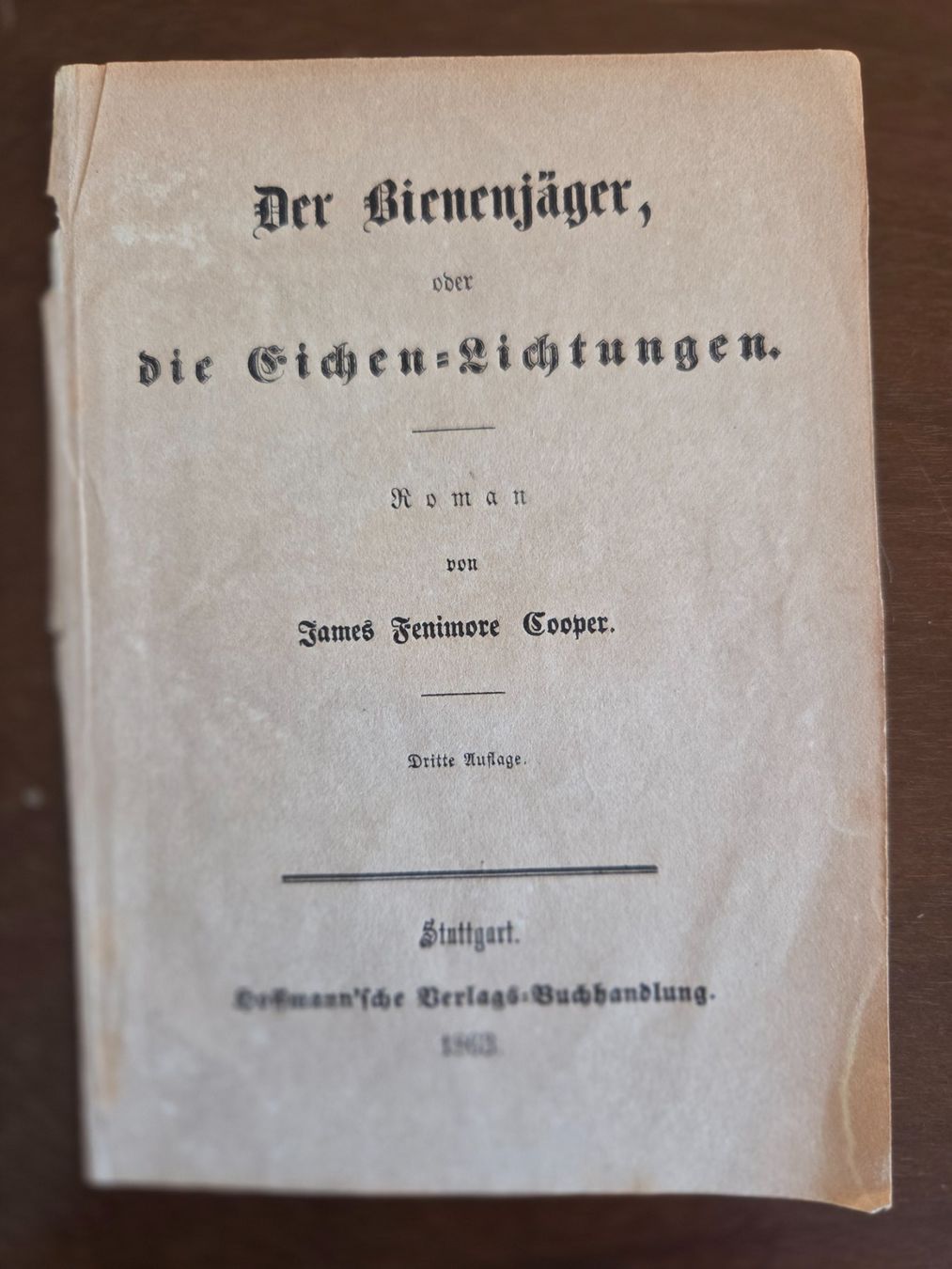Incisioni: Cooper Der Bienenjäger Stahlstich 1863 Frontispiz – Usato da Aldesago venduto da lusuardi 2