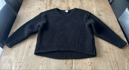 H&M schwarzer Strickpullover XS