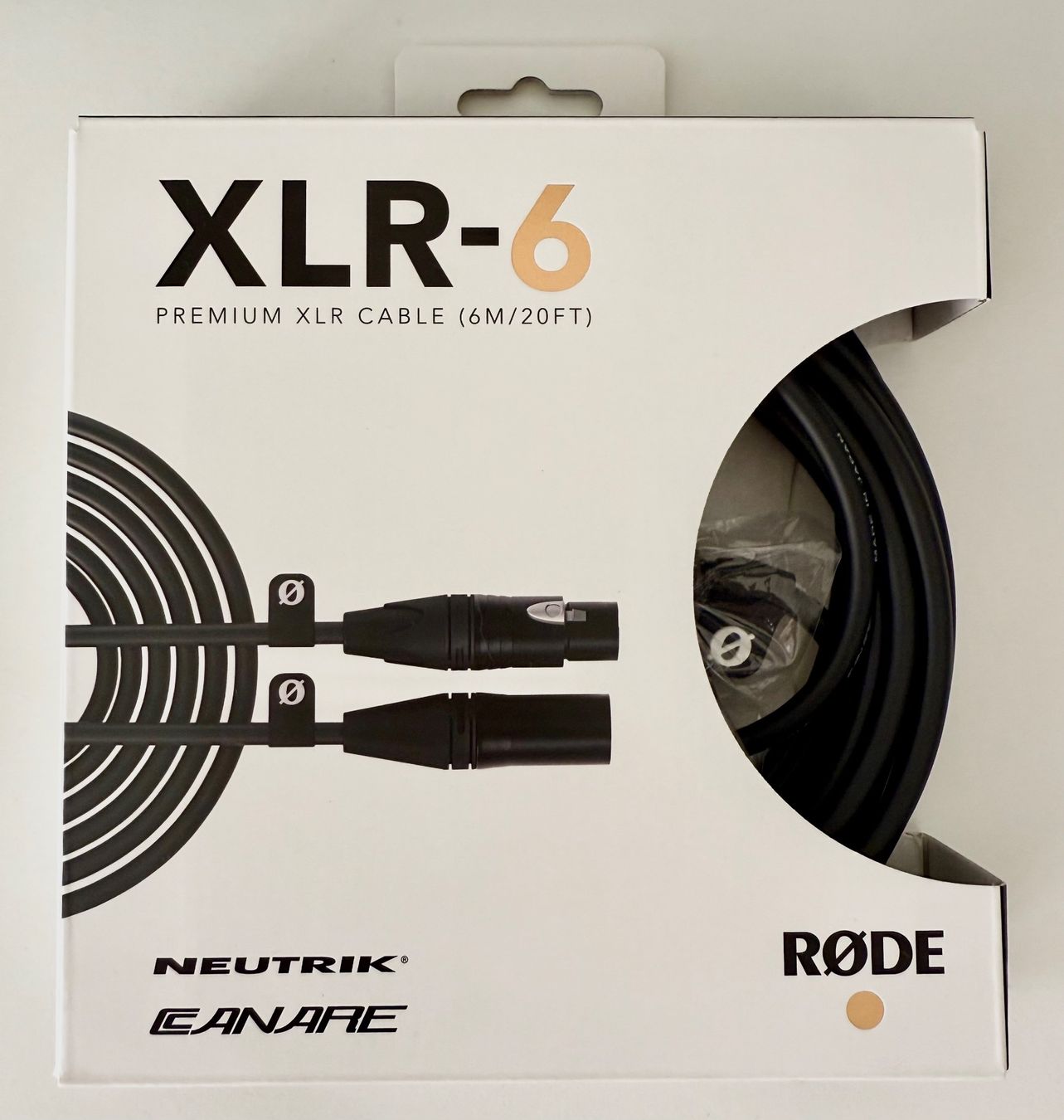 Cavi: RØDE XLR Kabel | 6 Meter | Schwarz – Nuovo e nell'imballaggio originale da Laufen venduto da Privat-Outletstore
