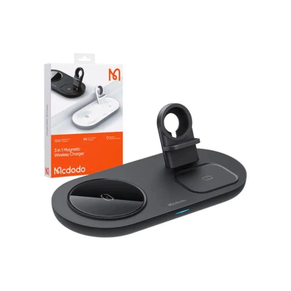 Caricabatterie: Mcdodo 3 in 1 Wireless Ladegerät 15W - Schwarz – Nuovo e nell'imballaggio originale da Thun venduto da 24StoreGmbH