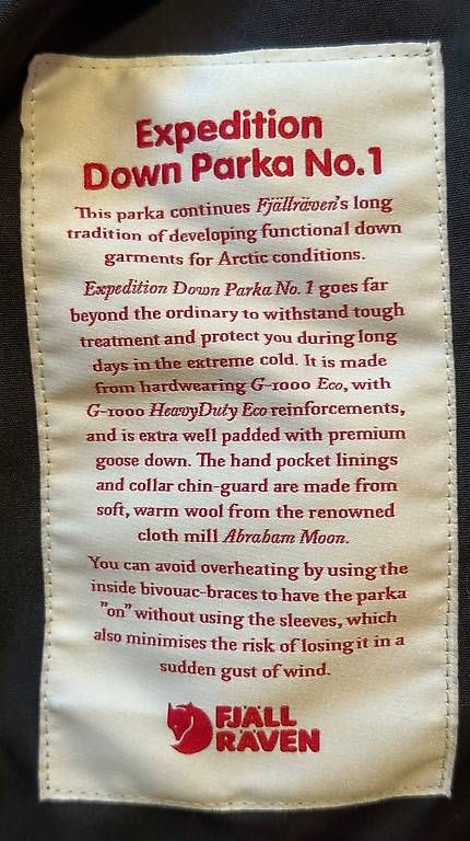 Fjällräven Giacche: Fjällräven expedition down parka no 1 – Nuovo (secondo la descrizione) da Belmont-sur-Yverdon venduto da Gaby2432 3