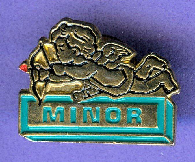 Placchette & Badge: MINOR  Schokolade  hellblau – Usato da Winterthur venduto da Sammleroase