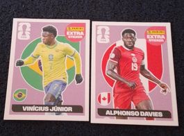 Panini FIFA Extra-Sticker Vinicius Junior Alphonso Davies