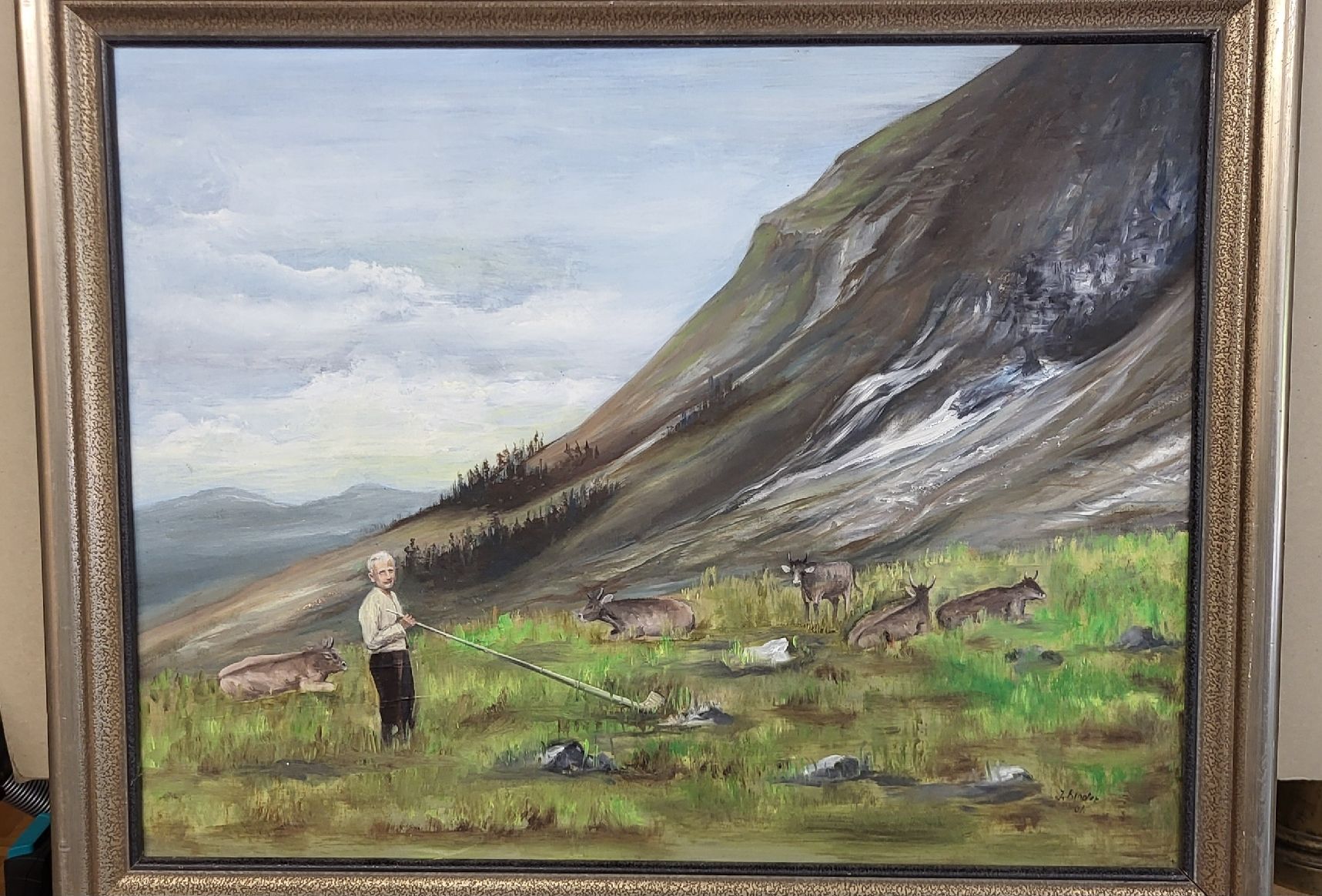 Tableaux: Oel Gemälde J.Binder – D'occasion à Degersheim par Sonnenbiene55