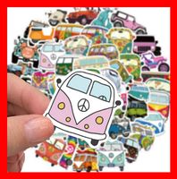 VW Bus Hippie T1 T2 T3 T4 T5 T6 T7 ID Buzz 50 tlg Stickerset
