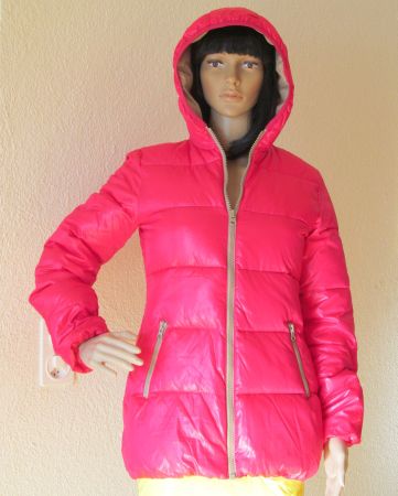 Pink Damen Mädchen Winterjacke Steppjacke von Benetton Sz.12