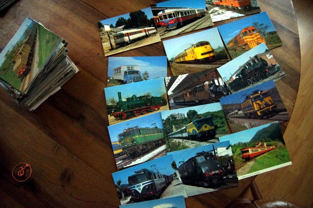 150 Verschiedene Eisenbahn-Briefmarken – Sammler-Kollektion Mit Original-Marken, Ungeprüft