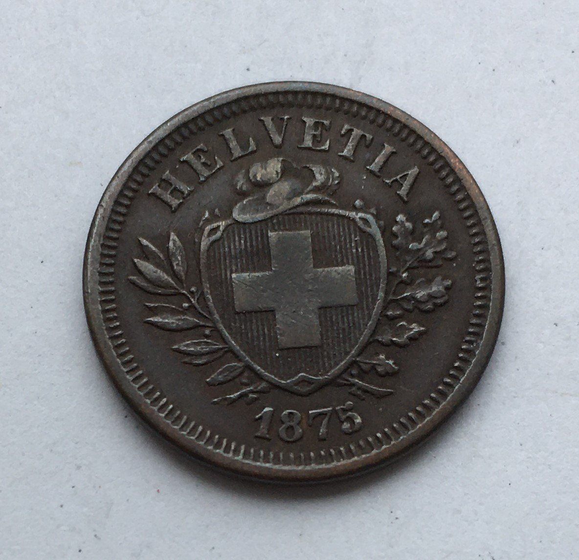 Tutti le monete: 1875 1 Rappen vz+ – Usato da Kirchberg SG venduto da Z-Collection