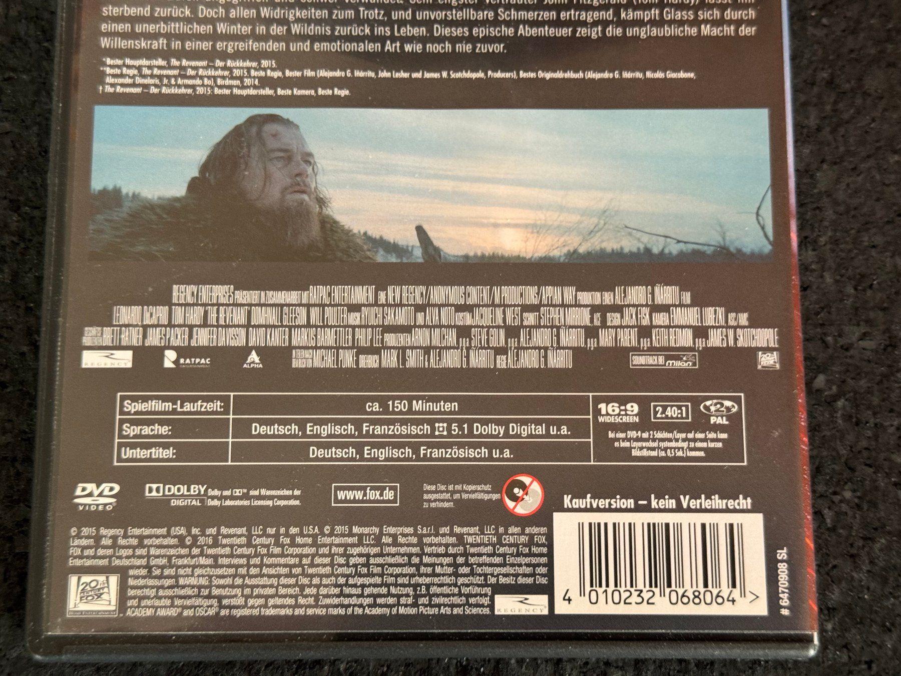 Tutti i DVDs: The Revenant "Der Rückkehrer" DVD DE/EN/FR – Usato da Fribourg venduto da tschjoly 3