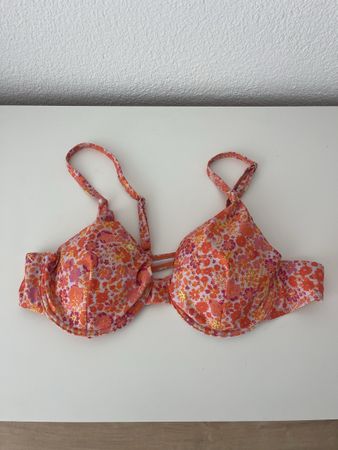 Bikini Blumenmuster Orange Pink Grösse M neu