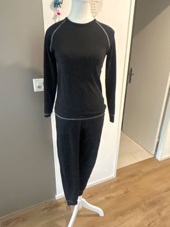 Thermo-Unterwäsche Set schwarz von TCM Grösse 36/38