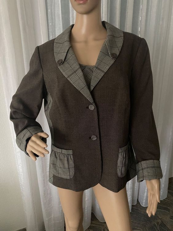 Extravagantes seltenes Blazer Twin-Set, braun, Gr. 46 (Gebraucht) in ...