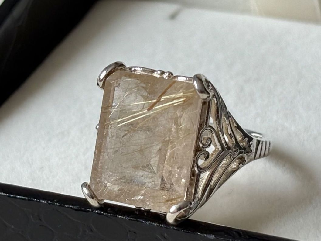 Anelli: Rutilquarz Ring Silber 925, Gr. 60 – Nuovo (secondo la descrizione) da Brugg AG venduto da lau_9rvy