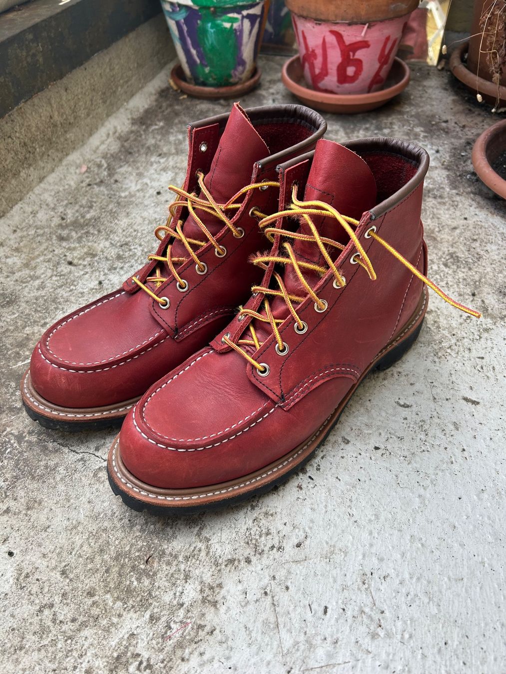 Red Wing Scarpe da uomo: RED WING 8209 Norway Moc Boots Leder – Usato da basel venduto da cac_h9p8 5
