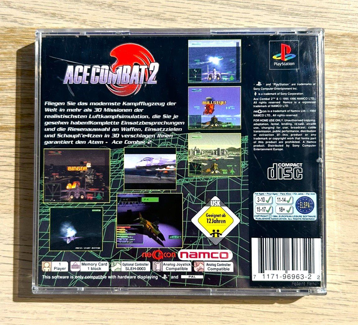 Namco Giochi: Ace Combat 2 PS1 – Usato da St. Gallen venduto da Alpine.Arcade 1