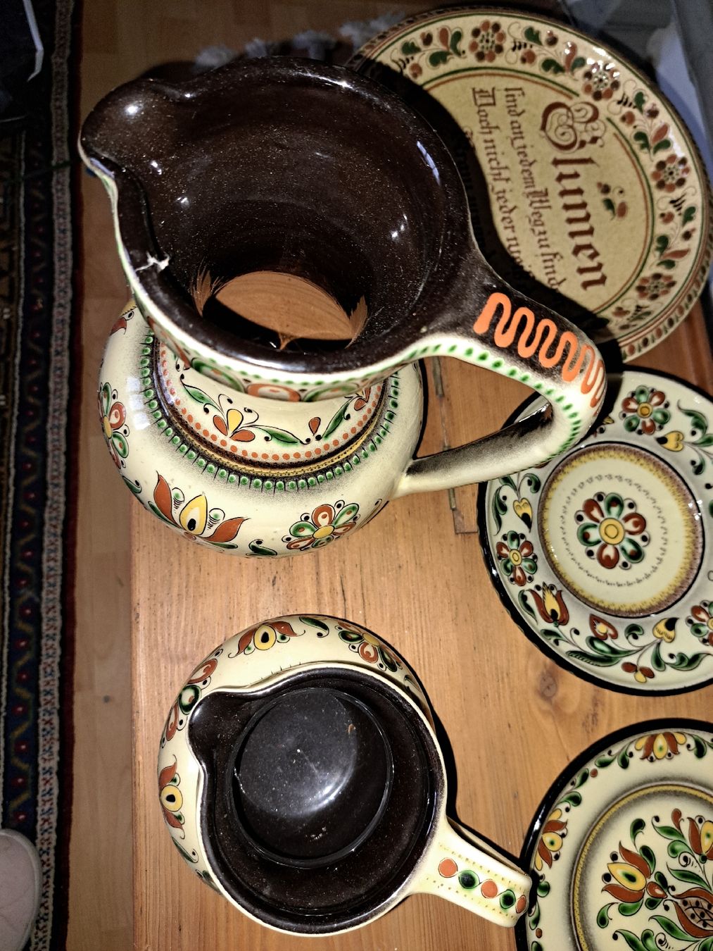 Set di piatti: Keramik-Set von Alt Langnau, handbemalt,  – Usato da Kölliken venduto da Upcycling-by-Mc-TAM 5