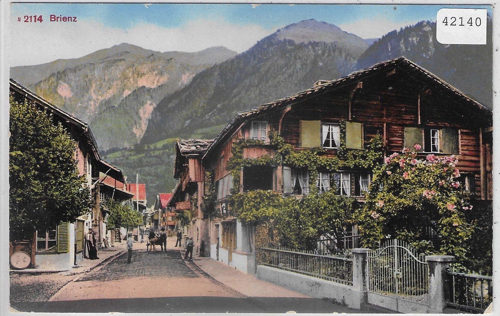 Cartoline postali: Brienz - Dorfpartie - Litho – Usato da Ettingen venduto da Kartenplanet